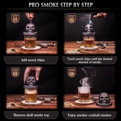 Skull Cocktail Smoker Pro Kit